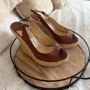 Jimmy Choo Leather Wedges